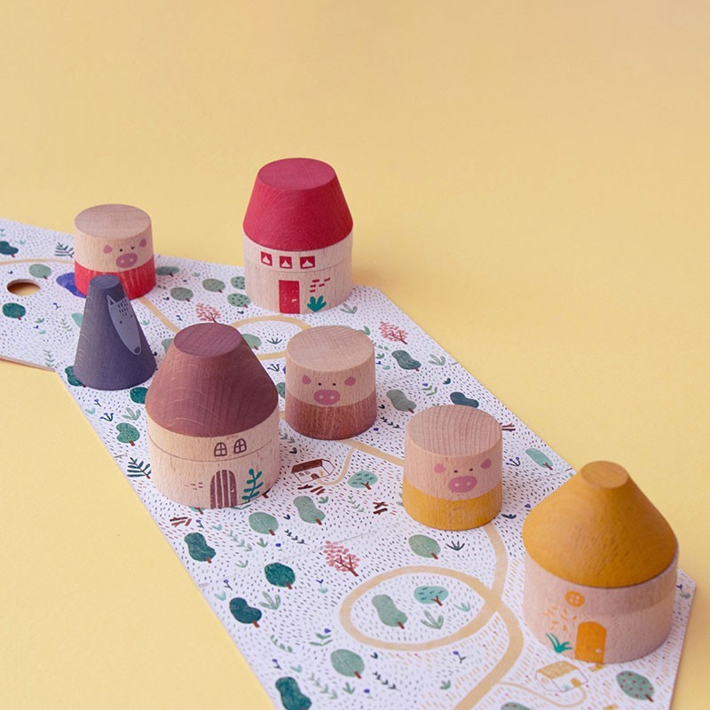 Wooden Toy - MY 3 LITTLE PIGS