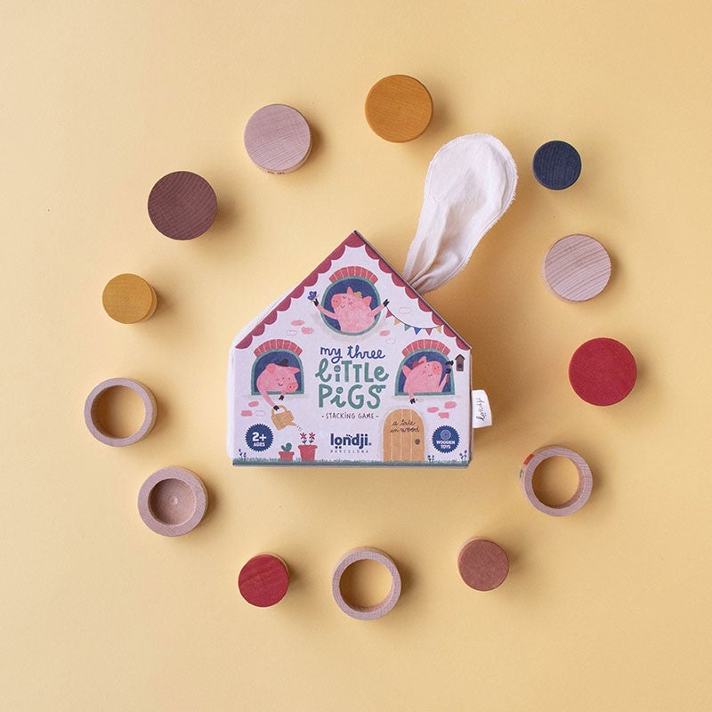 Wooden Toy - MY 3 LITTLE PIGS