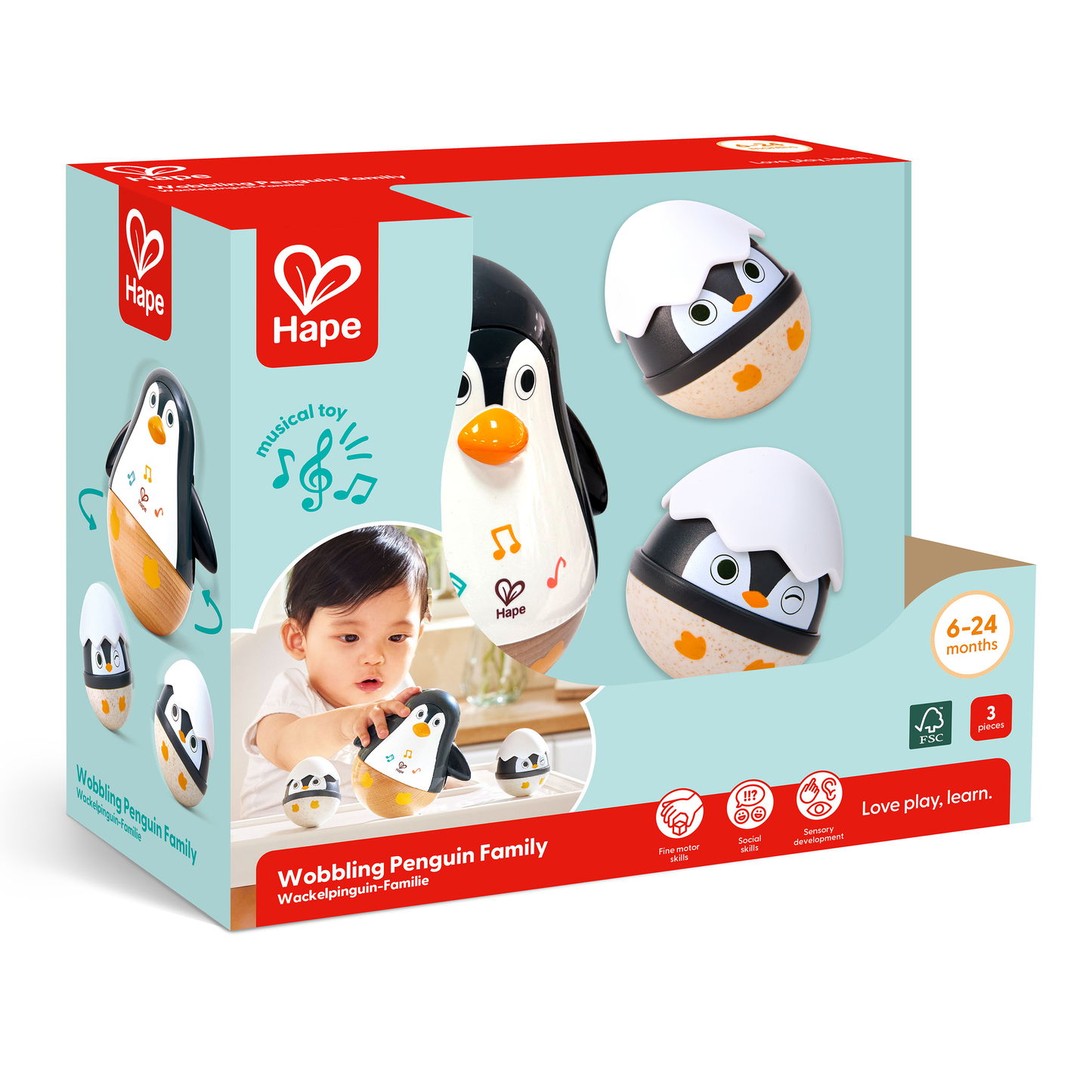 Set de Sonall i Mossegador Montessori per a Nadons 0-12 Mesos