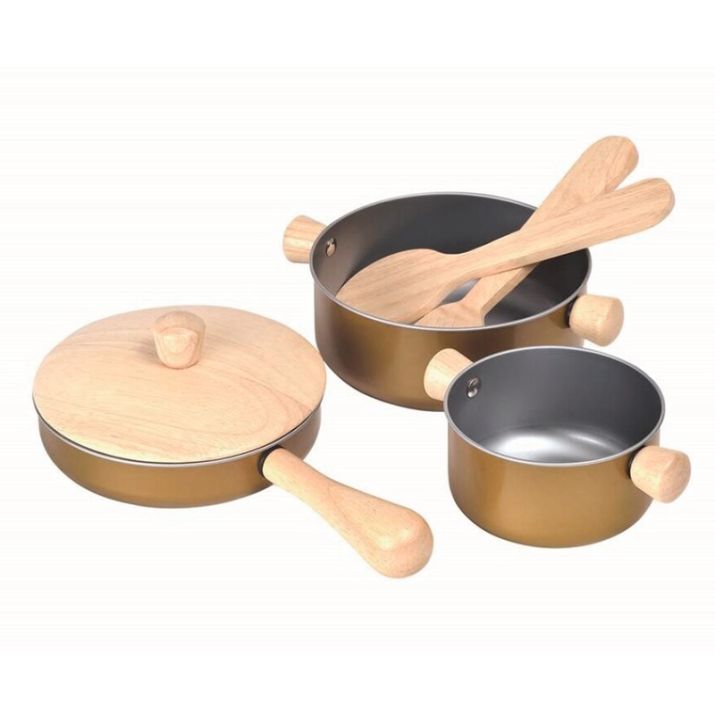 SET DE UTENSILIOS DE COCINA DE MADERA Y METAL