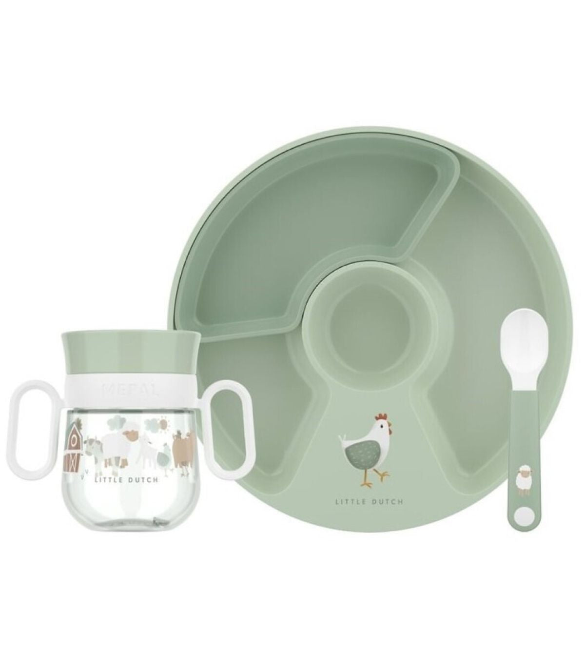 VAJILLA BEBE MIO 3 PIEZAS LITTLE FARM LITTLE DUTCH