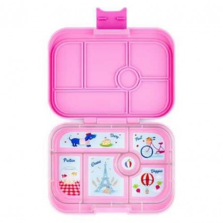 Tupper Yumbox con 6 apartados, Rosa