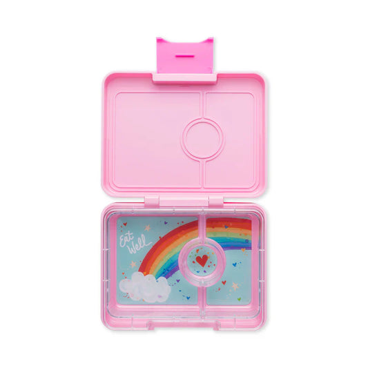 Tupper Yumbox con 3 apartados, Rosa